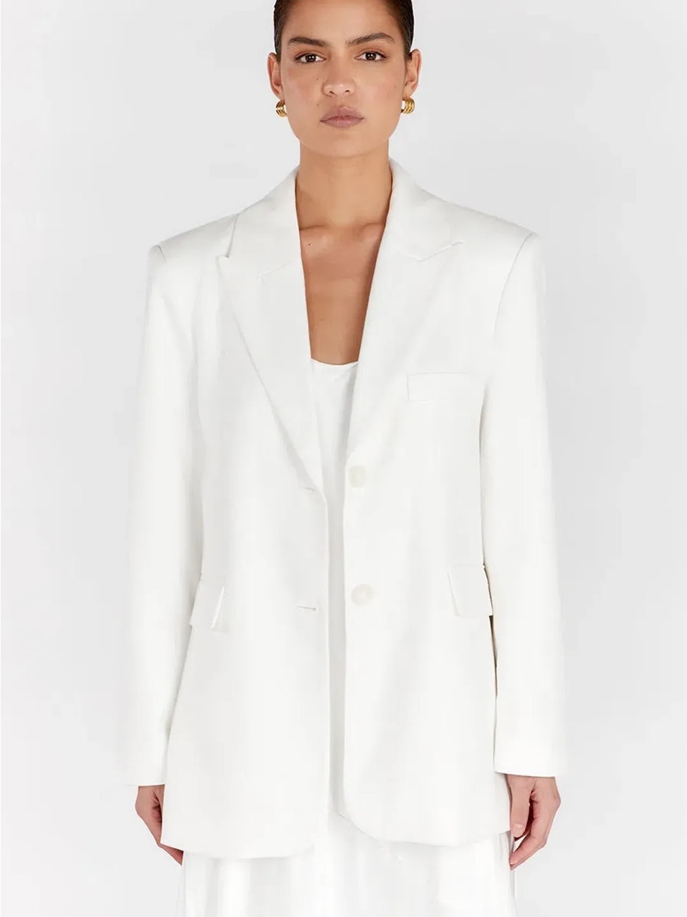 DISSH White Single-Breasted Blazer
